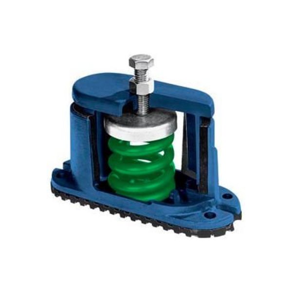 Mason Industries Housed Spring Floor Mount Vibration Isolator - 5-3/4"L x 2-1/8"W Red C-A-510